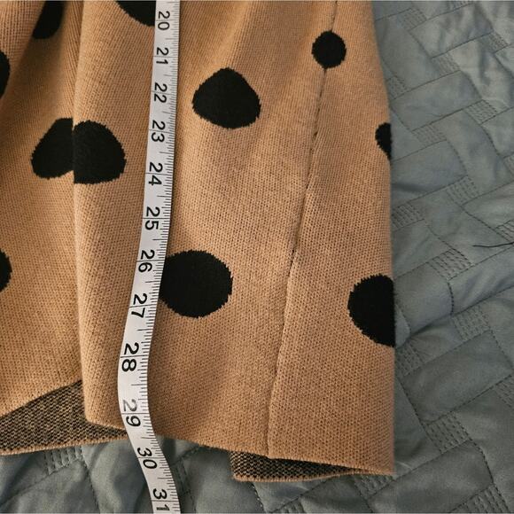 Shein Tan and Black Polka Dot Pencil Skirt Size 1XL - Picture 6 of 7